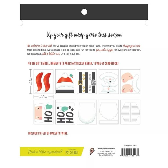 Paper Riot Co. Christmas Tree Decorative Wall Art Santa Gift Craft Book Set 2 - Picture 6 of 8